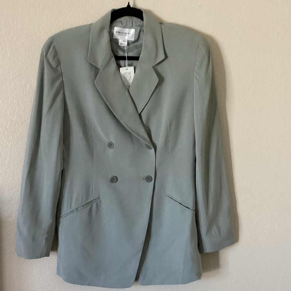 Emanuel Ungaro Light Grayish Blue Blazer